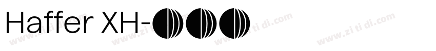 Haffer XH字体转换